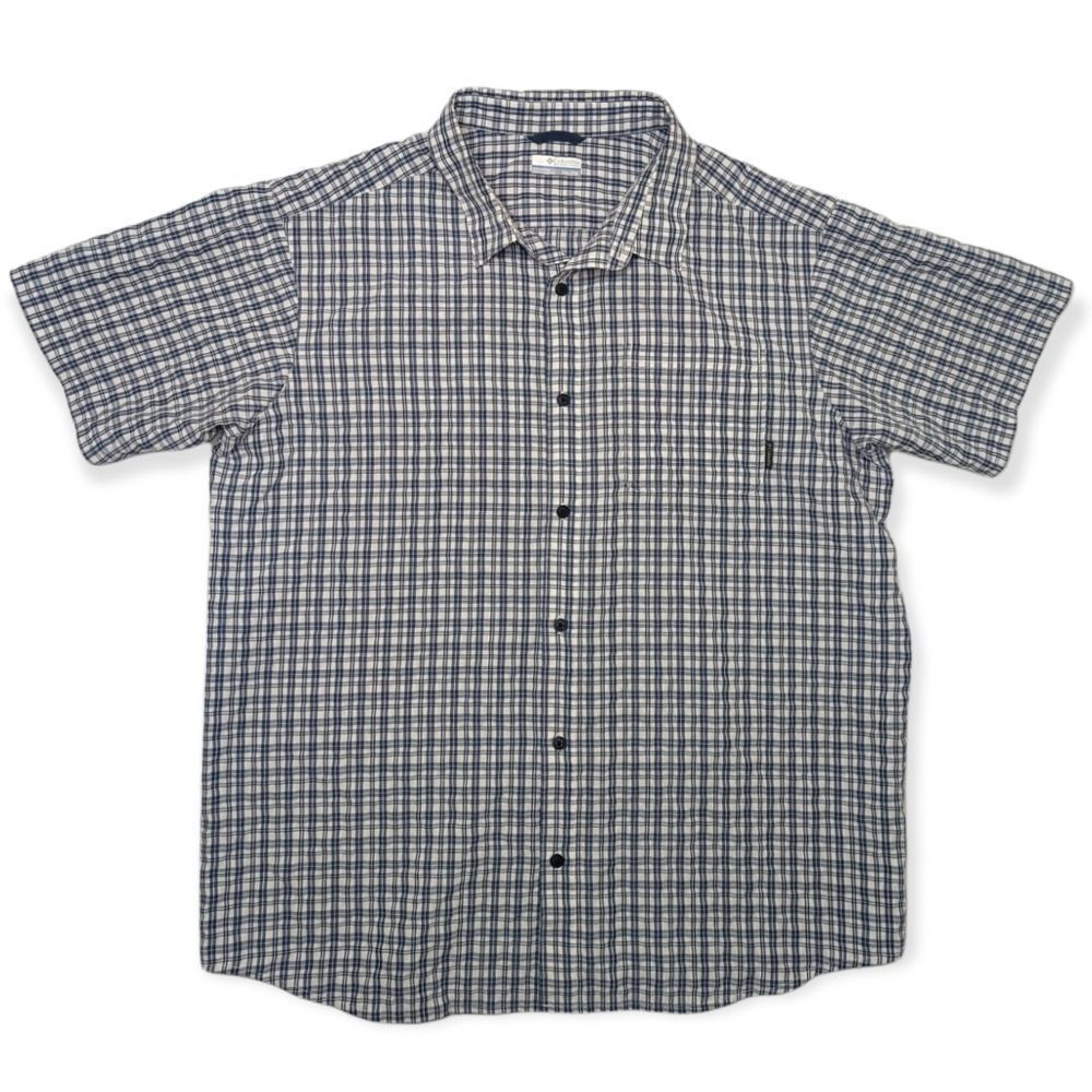 Columbia Men's Blue Button Up Shirt SZ XL